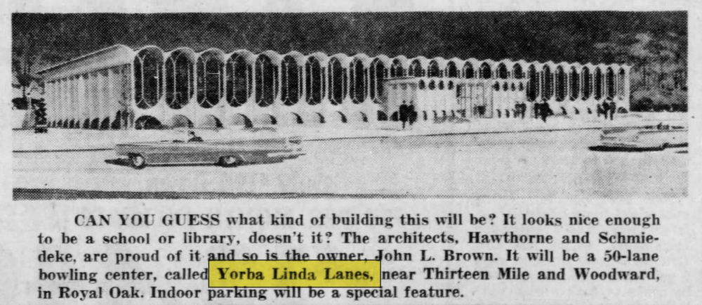 Yorba Linda Lanes - Unbuilt Proposed Design